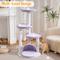 Show in main carousel: Hittite Modern Indoor 46-in Rattan Cat Tree Tower with Scratching Post, Handwoven Nests & Cave, Purple slide 9 of 10