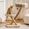 Show in main carousel: Hittite Indoor Natural Solid Wood 32-in Faux Fur Cat Tree Tower with Scratching Post, Cozy Bed & Platforms, Khaki slide 1 of 10