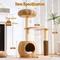 Show in main carousel: Hittite Solid Wood 38-in Faux Fur Cat Tree Tower & Condo with Sisal Scratching Post, Capsule & Ladder, 24.5 x 17.3 x 38-in slide 7 of 10