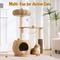 Show in main carousel: Hittite Solid Wood 38-in Faux Fur Cat Tree Tower & Condo with Sisal Scratching Post, Capsule & Ladder, 24.5 x 17.3 x 38-in slide 8 of 10
