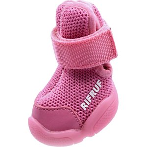 RIFRUF Caesar 1 Dog Boot, 2 count, Raspberry, size 0