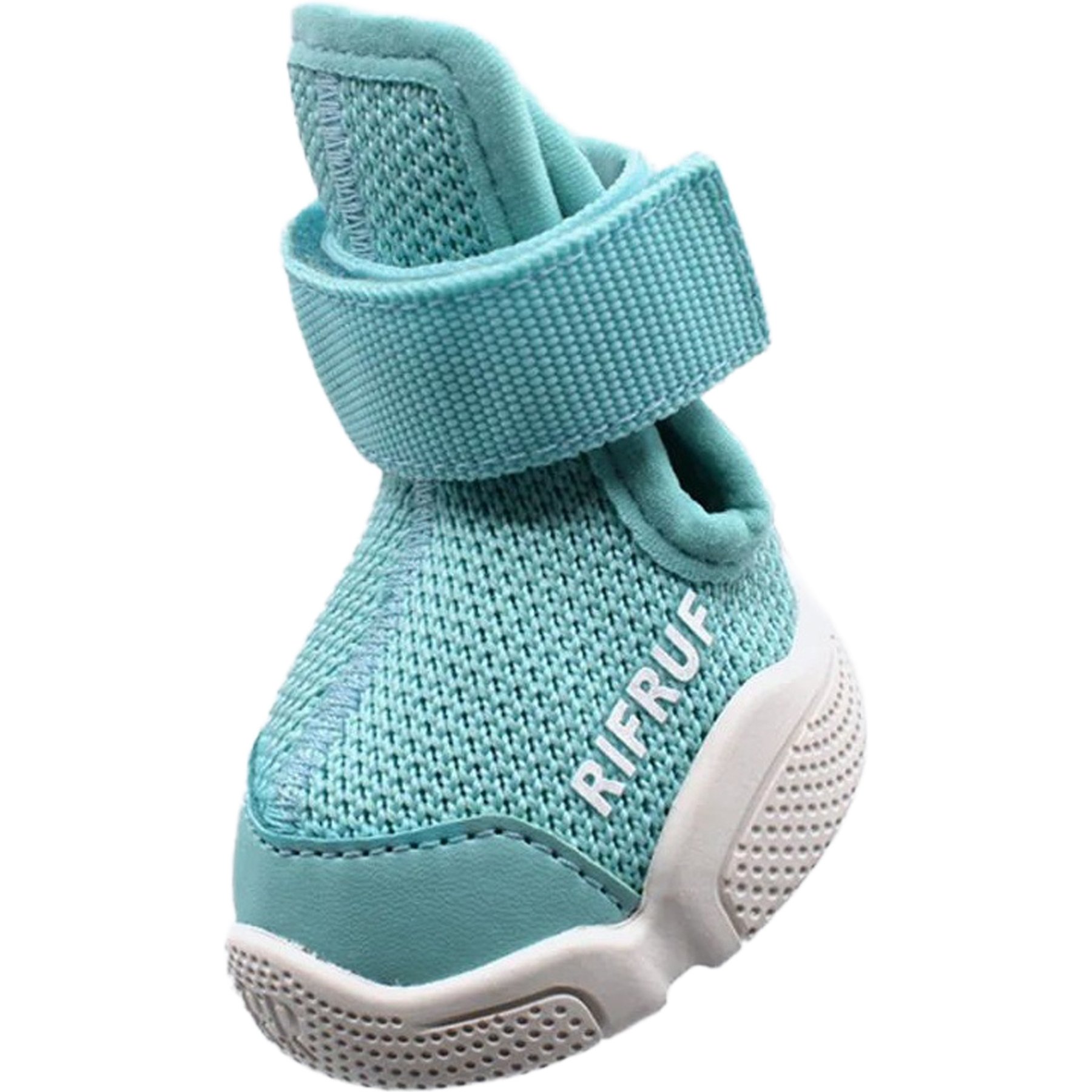 RIFRUF Caesar 1 Dog Boot, 2 count, Aqua, size 5