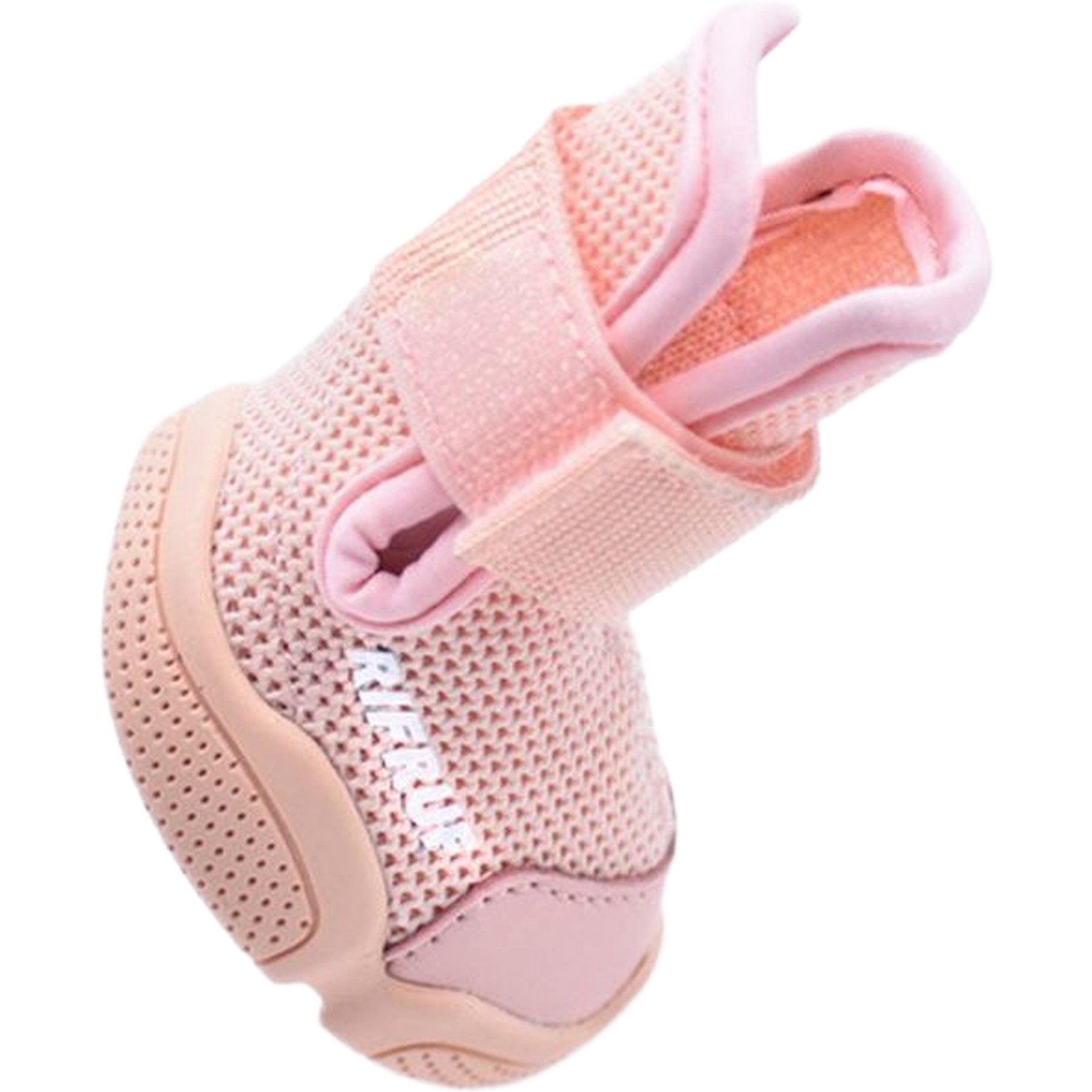 RIFRUF Caesar 1 Dog Boot, 2 count, Blush, size 2