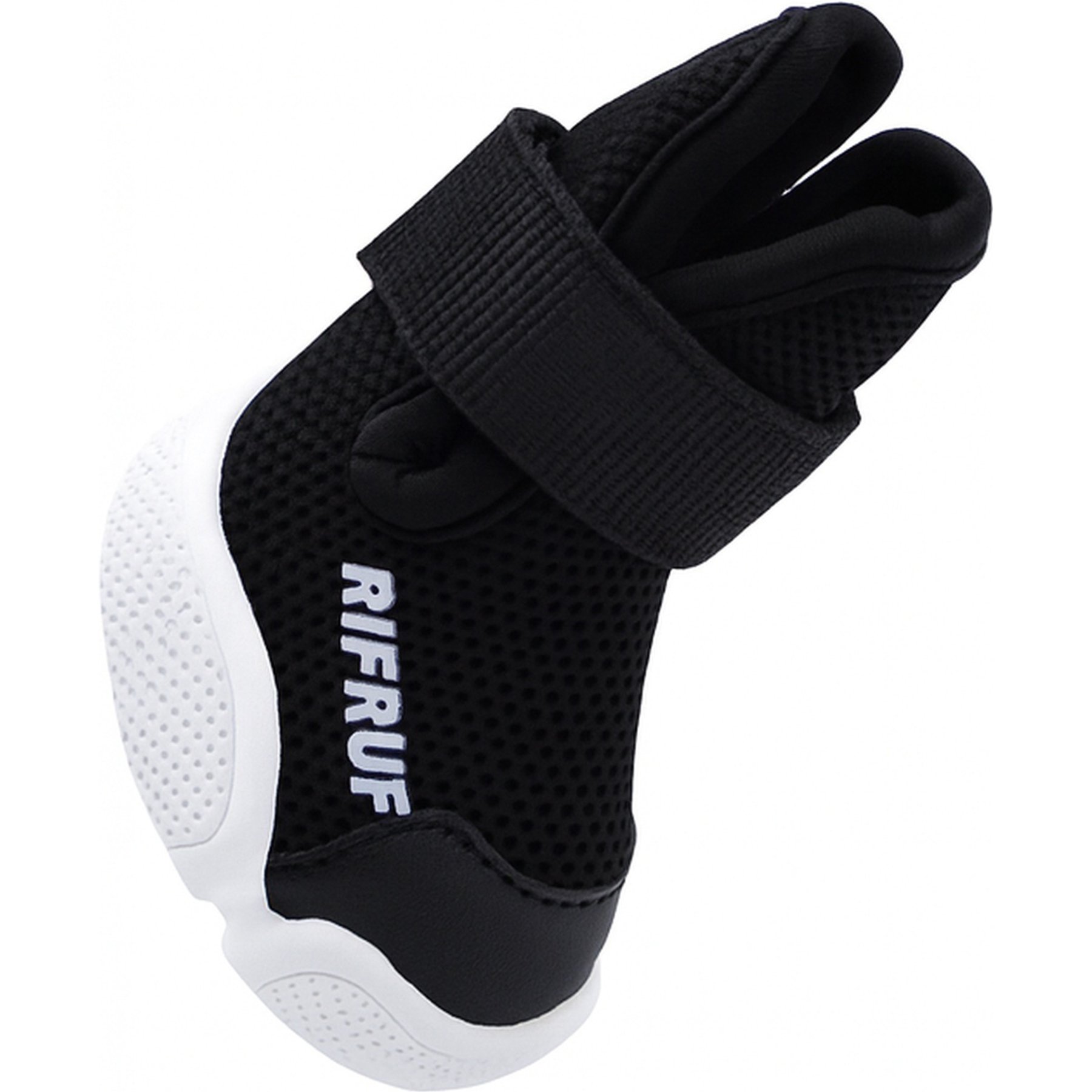 RIFRUF Caesar 1 Dog Boot, 2 count, Black, size 5
