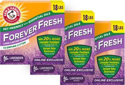 Arm & Hammer Litter Forever Fresh Lavender Clumping Cat Litter, 54-lb bundle