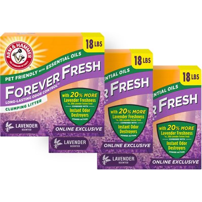 Arm & Hammer Litter Arm & Hammer Litter Forever Fresh Lavender Clumping Cat Litter, 54-lb bundle