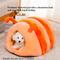 Show in main carousel: NonoPets Caterpillar-Shaped Plush Bolster Dog & Cat Bed, Orange, Large slide 4 of 5