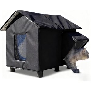 TRIXIE Insulated Outdoor Cat & Dog House, Gray - Chewy.com