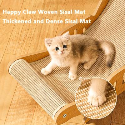 Show full view: NonoPets Wooden Sisal Cat Scratcher Lounge Chair, Medium slide 7 of 9