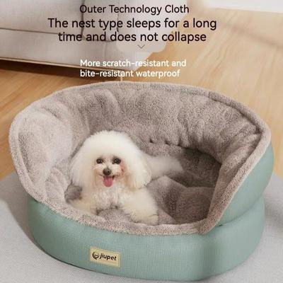 Show full view: NonoPets Four Seasons Universal Bolster Dog & Cat Sofa Bed, Grey, Medium slide 3 of 7