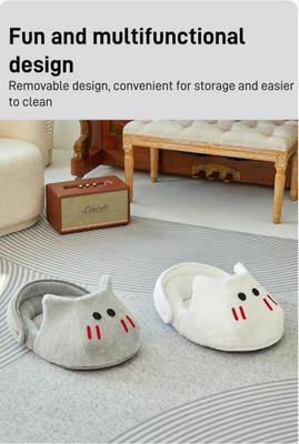 Show full view: NonoPets Cute Cat-Shaped Plush Bolster Cat Bed, Grey, X-Large slide 7 of 10