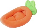 NonoPets Carrot Shape Bolster Dog, Cat & Bunny Bed, Medium