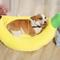 Show in main carousel: NonoPets Snuggle Up in Style! Cute & Cozy Plush Banana Bolster Dog & Cat Bed, Small slide 7 of 8