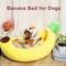 Show in main carousel: NonoPets Snuggle Up in Style! Cute & Cozy Plush Banana Bolster Dog & Cat Bed, Small slide 4 of 8