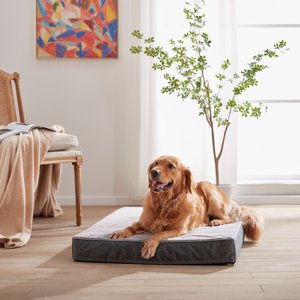LFC PETS Ultra Comfort Memory Foam Dog & Cat Bed with Removable Cover, Grey, X-Large