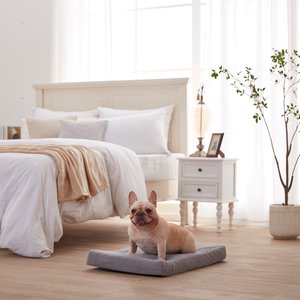 LFC PETS Cooling Orthopedic Memory Foam Dog Bed, Gray, Medium