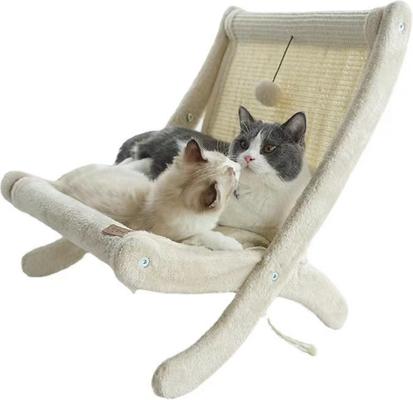 Show full view: NonoPets Luxury Soft Plush Elevated Furniture Style Sofa Cat Bed with Play Ball slide 4 of 5