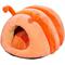 Show in main carousel: NonoPets Caterpillar-Shaped Plush Bolster Dog & Cat Bed, Orange, Large slide 1 of 5