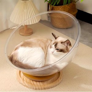 NonoPets Space Capsule Elevated Cat Bed, Large