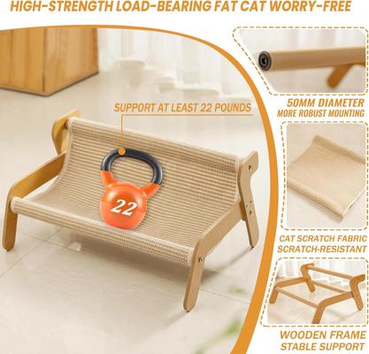 Show full view: NonoPets 2-in-1 Sisal Furniture Style Sofa Cat Scratcher Bed slide 3 of 8