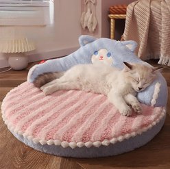 NonoPets Ultra-Soft Plush Furniture Style Sofa Dog & Cat Bed with Adorable Backrest Design