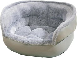 NonoPets Four Seasons Universal Bolster Dog & Cat Sofa Bed, Grey, Medium