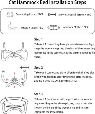 Show full view: NonoPets Breathable Woven Elevated Rattan-Style Furniture Style Sofa Dog & Cat Hammock Bed with Wooden Frame slide 8 of 9