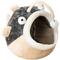 Show in main carousel: NonoPets Fish-Shaped Covered Cat House Bed, Soft Beige/Brown Pastel, Large slide 3 of 7