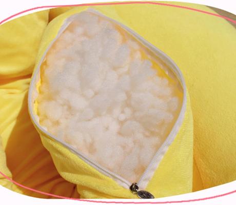 Show full view: NonoPets Snuggle Up in Style! Cute & Cozy Plush Banana Bolster Dog & Cat Bed, Small slide 6 of 8