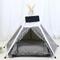 Show in main carousel: NonoPets Indoor Teepee Covered Cat & Dog Tent Bed, Black slide 1 of 2