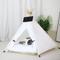 Show in main carousel: NonoPets Indoor Teepee Covered Cat & Dog Tent Bed, White slide 1 of 5