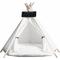 Show in main carousel: NonoPets Indoor Teepee Covered Cat & Dog Tent Bed, White slide 2 of 5