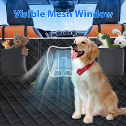 LovMor Car Back Seat Cover Extender for Dogs, Medium, Grey slide 2 of 8