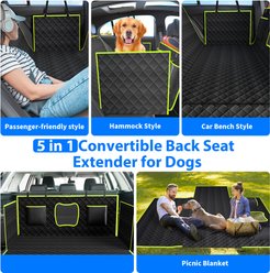 LovMor Car Back Seat Cover Extender for Dogs, Medium, Green slide 2 of 8