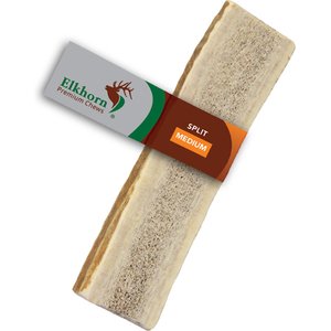 Elkhorn Premium Chews Split Elk Antler Dog Chew, Medium