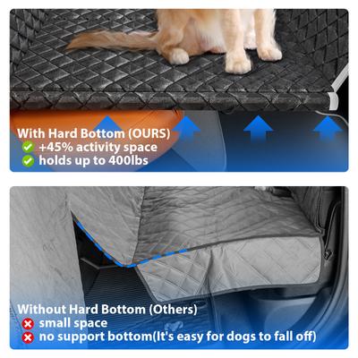 Show full view: LovMor Car Back Seat Cover Extender for Dogs, Medium, Grey slide 4 of 8