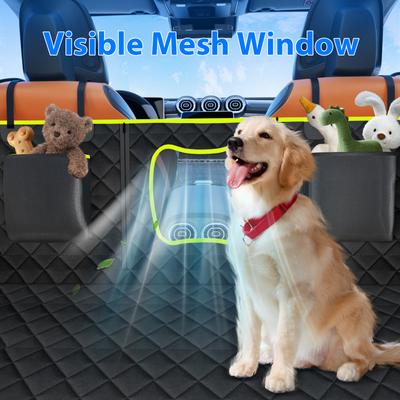 Show full view: LovMor Car Back Seat Cover Extender for Dogs, Medium, Green slide 7 of 8