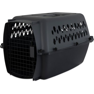 Aspen Pet Aspen Pet Dog & Cat Kennel, Gray/Black, 24-in