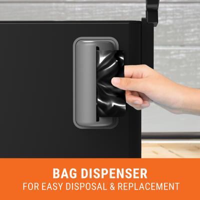 Show full view: Pupzle Outdoor Odor Control Dog Poop Trash Can with Lid, 3.2-gal, 30 Bags slide 7 of 10