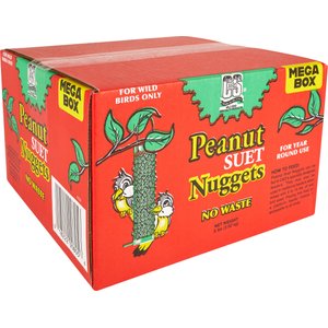 C&S Peanut Suet Nuggets Wild Bird Food, 8-lb box