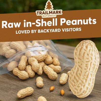 Show full view: Trailmark Naturals In Shell Raw Peanuts Bird Food, 15-lb box slide 3 of 7