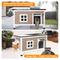 Show in main carousel: HXPLN Weatherproof Wooden Outdoor Heated Cat House, Grey, X-Large slide 2 of 8