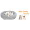 Show in main carousel: HXPLN Washable Calming Round Donut Dog & Cat Bed with Heating Pad, Grey, 20-in slide 9 of 10
