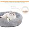 Show in main carousel: HXPLN Washable Calming Round Donut Dog & Cat Bed with Heating Pad, Grey, 20-in slide 4 of 10