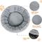 Show in main carousel: HXPLN Washable Calming Round Donut Dog & Cat Bed with Heating Pad, Grey, 20-in slide 3 of 10