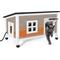 Show in main carousel: HXPLN Weatherproof Wooden Outdoor Heated Cat House, Grey, X-Large slide 1 of 8