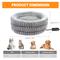 Show in main carousel: HXPLN Washable Round Donut Deep Sleep Calming Dog & Cat Bed with Adjustable Heating Pad, Grey, 20-in slide 7 of 10