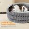 Show in main carousel: HXPLN Washable Round Donut Deep Sleep Calming Dog & Cat Bed with Adjustable Heating Pad, Grey, 20-in slide 6 of 10