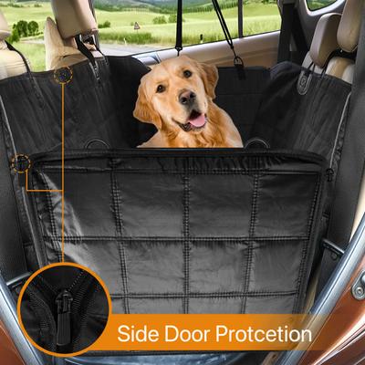 Show full view: Bark Lover Hammock Waterproof Dog Car Back Seat Cover, Black, 60 x 64-in slide 2 of 7