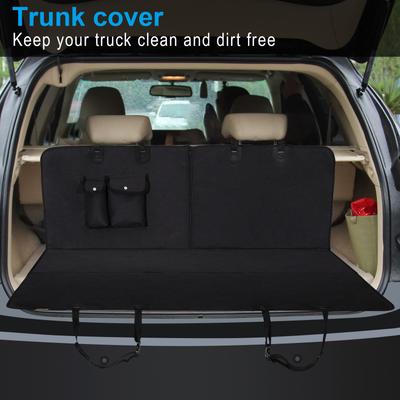 Show full view: Bark Lover Waterproof Hammock Dog Car Back Seat Cover, Black, 54 x 58-in slide 7 of 7